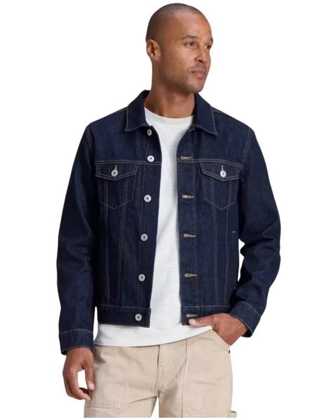 Goodfellow & Co Dark Blue Denim Jacket Sz medium NWOT